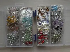 ケース入り　Vカット　ラインストーン　デコ　パーツ　まとめ売り　60サイズ