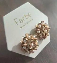 花モチーフ スタッドピアス