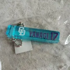 ☆中日ドラゴンズ　柳裕也投手　ガチャガチャ　アクリルブルーキーホルダー