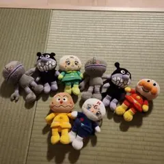 アンパンマン ぬいぐるみ だだんだん　メロンパンナちゃん　ばいきんまん