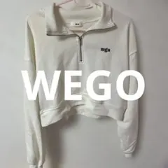 WEGO クロップドスウェット F ホワイト