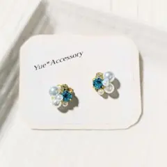S-147　ハンドメイド☆ビジューピアス／イヤリング