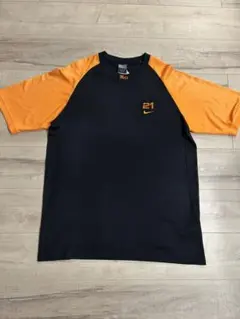 METS メッツ　NIKE ナイキ　半袖　21番　ブラック　オレンジ　XLサイズのサムネイル