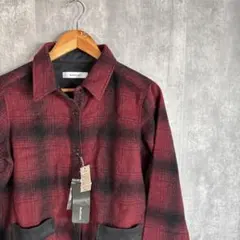 AUDITION ⭐︎ タグ付き　チェックシャツ　赤×黒　size M