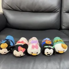 ツムツム ディズニー　浴衣コスチューム　ぬいぐるみ 5体セット