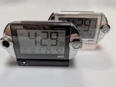 SEIKO セイコー PYXIS RAIDEN 電波目覚まし時計 2個組