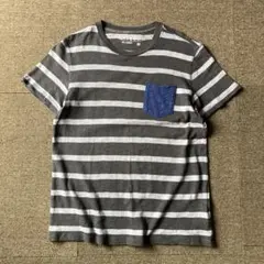 00s old Gap ポケ付き リンガーTee 半袖 グレー L カモフラ柄 - メルカリ