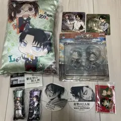 【進撃の巨人】リヴァイ&ハンジ　グッズまとめ売り9点