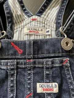 ミキハウスダブルBのオーバーオール　Mサイズ