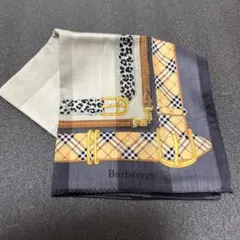 Burberrys チェック柄 レオパード 大判ハンカチ