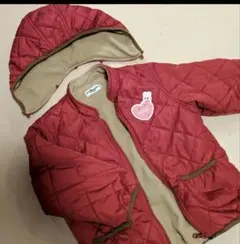 ミキハウス　ホットビスケッツ　コート　ダウンジャケット裏フリース　100