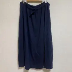 【まとめ買いセール中！】ネイビー ロングスカート Lサイズ