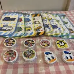 キャラクタータオルと消しゴムセット