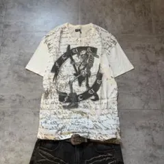 00s fcuk skull print s/s tee grunge y2k