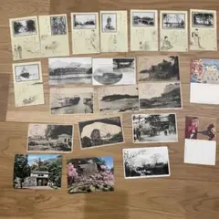 大正時代紙袋付◆萩原吉二作『盛岡探勝』岩手タイムス社発行 8枚 木彫版画 絵葉書 大正時代紙袋付◇萩原吉二作『盛岡探勝』岩手タイムス社発行 8