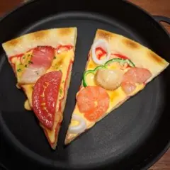 食品サンプル（カットピザ２種）