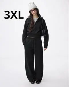 ヘビーウェイトスウェットバレルレッグパンツ