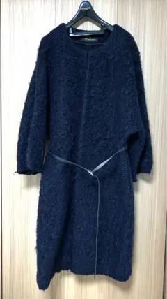 セレクトショップ　ノーカラー 起毛 コート