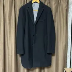 BEAMS ブラック チェスターコート M