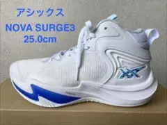 ★美品★バスケットシューズ／アシックス NOVA SURGE3 25.0cm