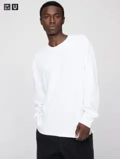 【新品】UNIQLO U / エアリズムコットンクルーネックTシャツ 長袖