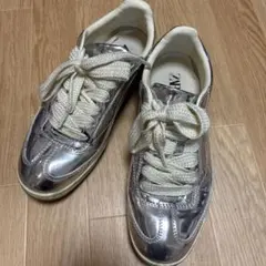 ZARA スニーカー シルバー