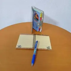 ポケットモンスターサラサクリップ青色とトレーナーズブックとノート