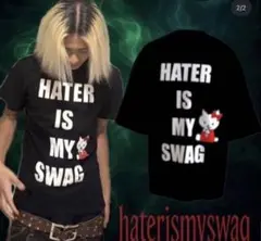 HATER IS MY SWAG Tシャツ Sサイズ ブラック hatecreation hater is my swag Tシャツ - メルカリ