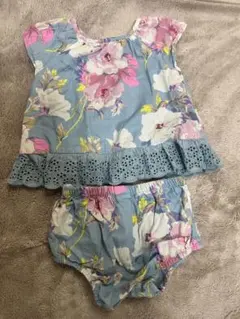 花柄トップスとショーツセット