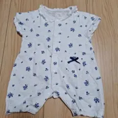 ベビー 半袖ロンパース 花柄 60-70cm　女の子