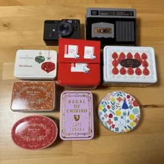 限定デザイン缶セット KALDIカメラ&ラジカセ缶＋人気お菓子缶 インテリア