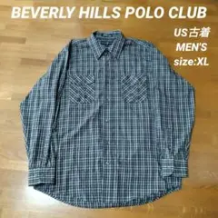 ビバリーヒルズポロクラブ 長袖シャ Men's :XL US古着 アメカジ