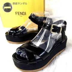 FENDI 厚底ストラップサンダル ブラック 36.5のサムネイル