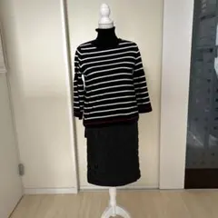 【美品】ストライプセーター