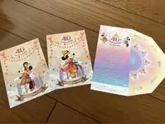 【非売品】ディズニーリゾート40周年ポストカード2枚&ドリームガーランド