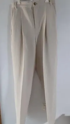 coen リネンライクテーパードパンツ　 S