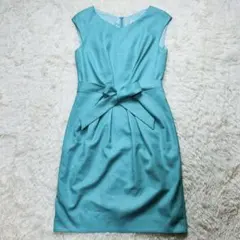 日本製ストロベリーフィールズ ワンピース ターコイズ リボン 結婚式 パーティー