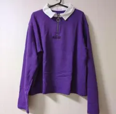 【WEGO】長袖トレーナー パープル フリーサイズ