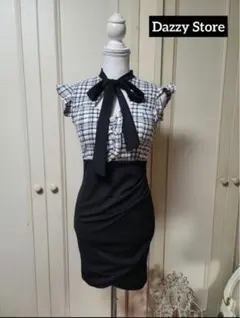 Dazzy Store デイジーストア チェック＆黒 キャバドレス
