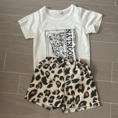 BROOKLYN Tシャツとレオパードショーツセット