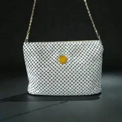 良品 レトロ 希少 パーティーバッグ 斜めがけ ショルダーバッグ ホワイト