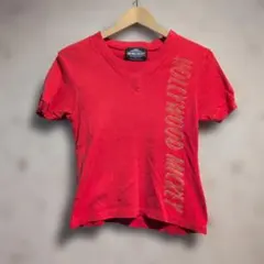 90s GEMS HOLLYWOOD MICKEY 半袖Tシャツ レッドのサムネイル
