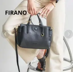 【美品】FIRANO フィラノ　ショルダーバッグ インナーポーチ付き　黒