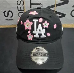 村上隆 MLB ドジャース NEW ERA ストラップバック キャップ ブラック