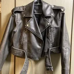 shein ライダースジャケット レザージャケット