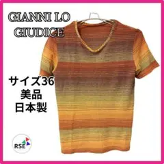 美品★ジャンニロジュディチェ 半袖カットソー ボーダー Tシャツ ボーダー 春夏