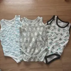 ノースリーブロンパース 3枚セット 80cm