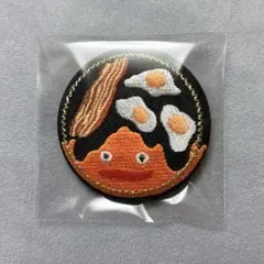 ハウルの動く城 刺繍缶バッジ カルシファー