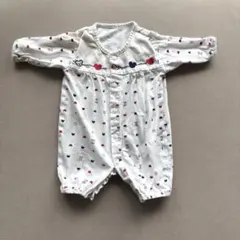 45cm ハートプリント 長袖ツーウェイ・ドレスオール