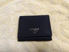 PRADA プラダ 三つ折り財布 黒 M176 ヴィンテージ - メルカリ